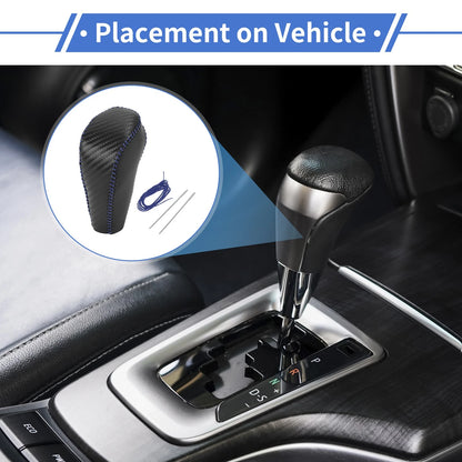 Gear Shift Knob Cover for Chevrolet Cruze 2011–2015 Carbon Fiber Blue