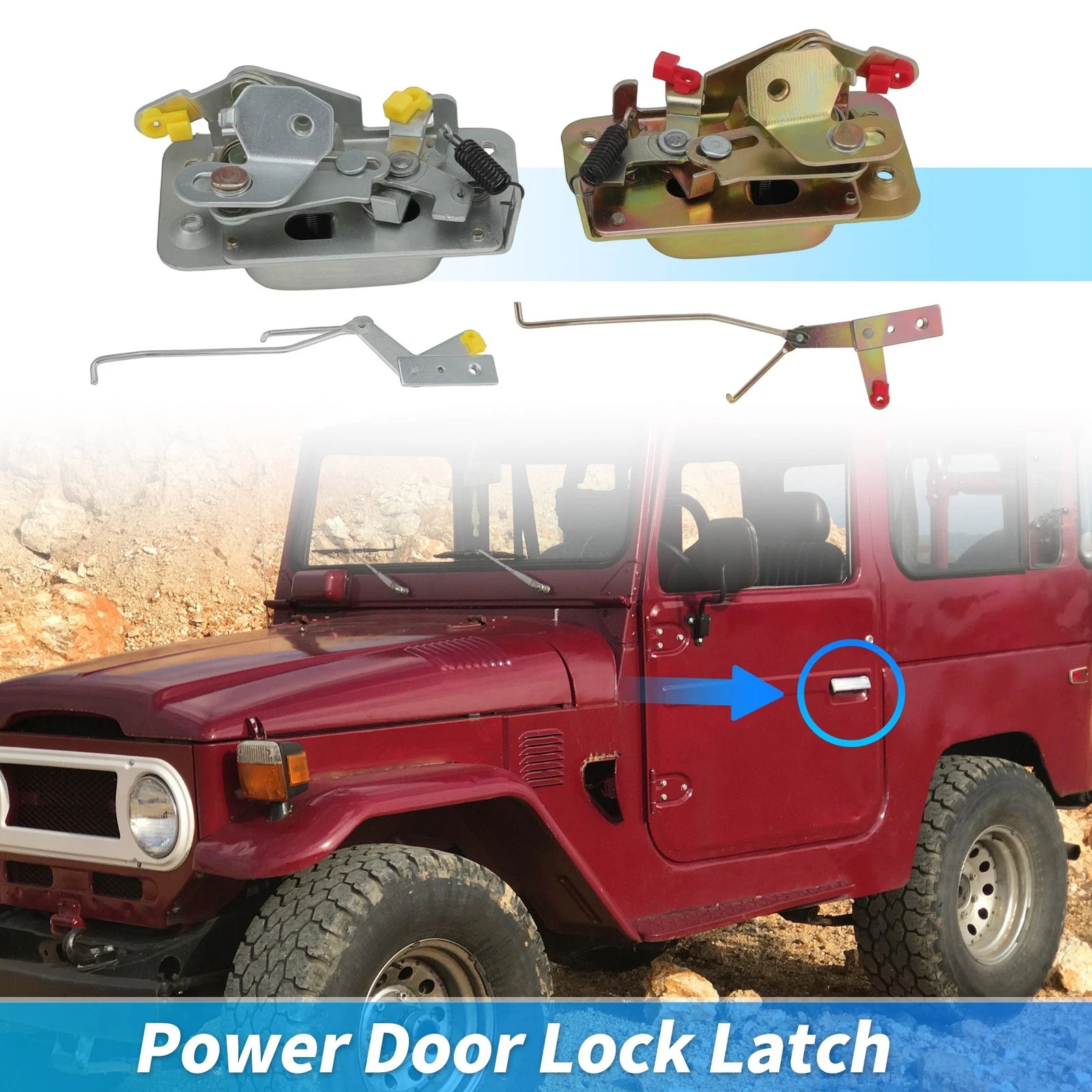 Front Door Latch Actuator Replacement for Toyota Land Cruiser (1975–1984)