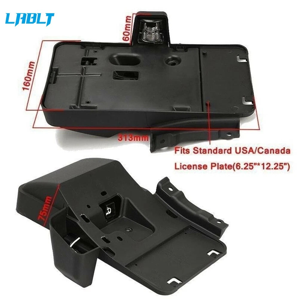 Rear License Mounting Plate Bracket for Jeep Wrangler JK (2007–2017)