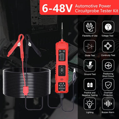 Digital Power Probe Circuit Tester for Automotive (6-48V)