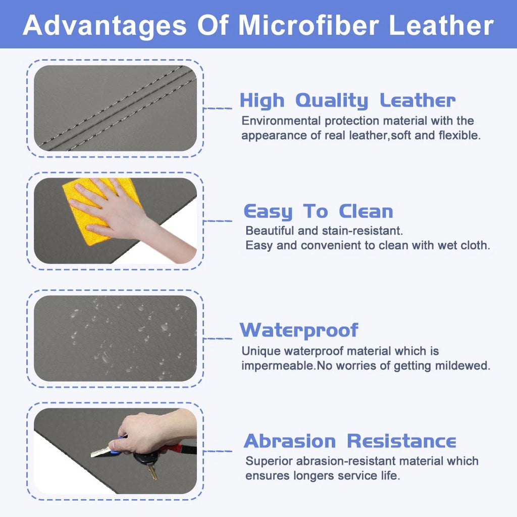 Front Door Armrest Cover Pair Synthetic Leather for Honda CR-V (2007–2012)