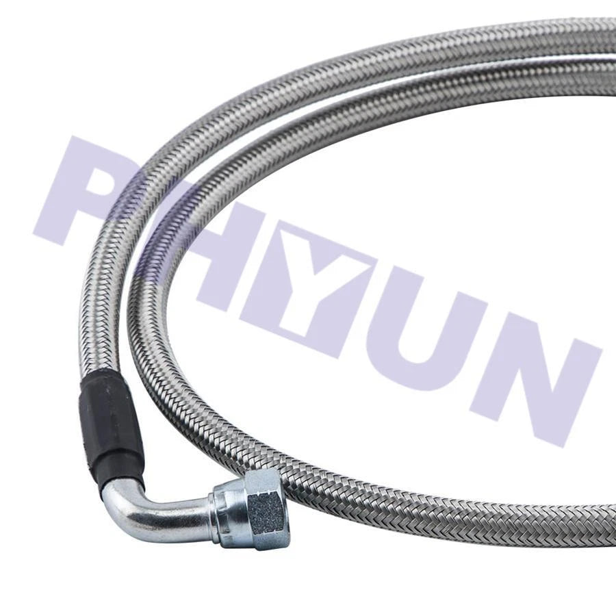 3/8" I.D SS Braided Transmission Cooler Hose for TH350 TH400 700R4 (Fits 52")