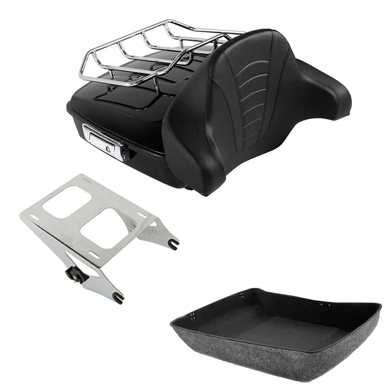 Quick Detach Chopped Trunk Backrest Mount for Harley Touring (2014–2026)