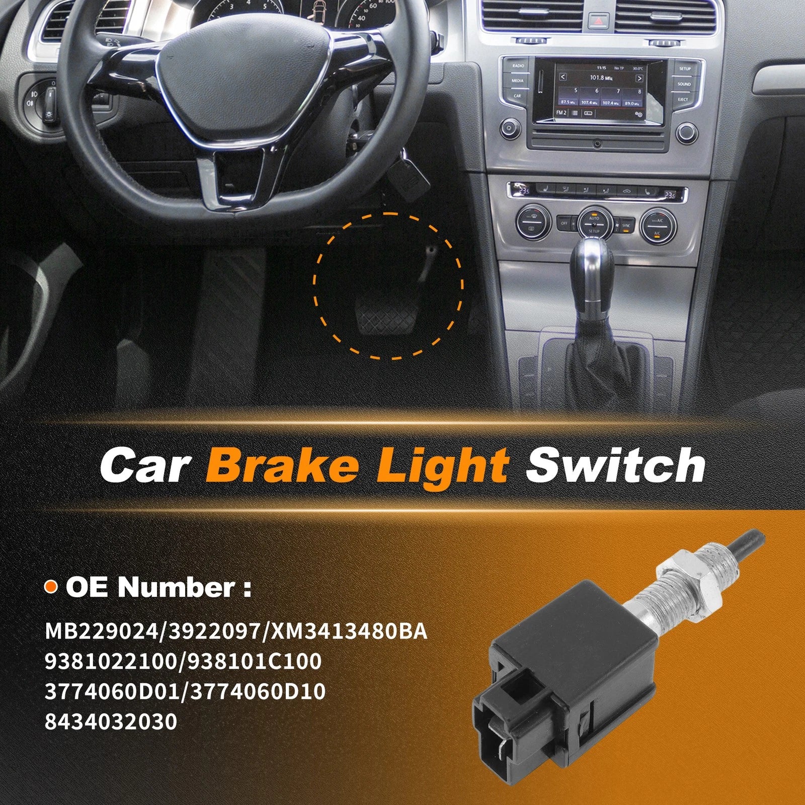 Brake Light Switch Replacement for Chrysler Sebring (1995–1999)