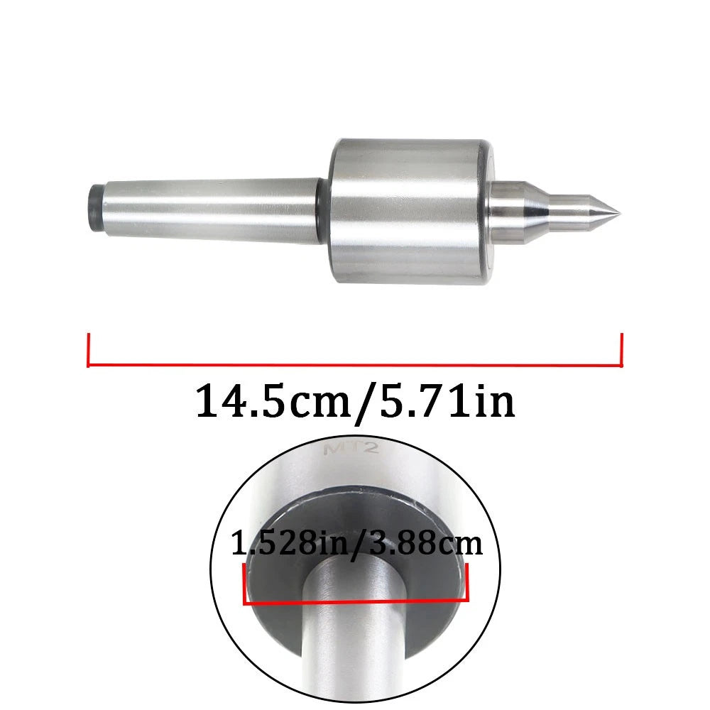 MT2 Live Center for Long Spindle Tool (Precision 0.000197)