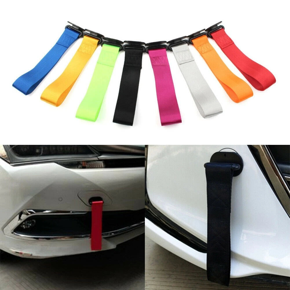 High Quality Rear/Front Bumper Car Tow Towing Strap Belt Rope Design