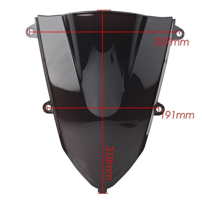 Double Bubble Windscreen for Honda CBR500R (2019–Present) ABS Black