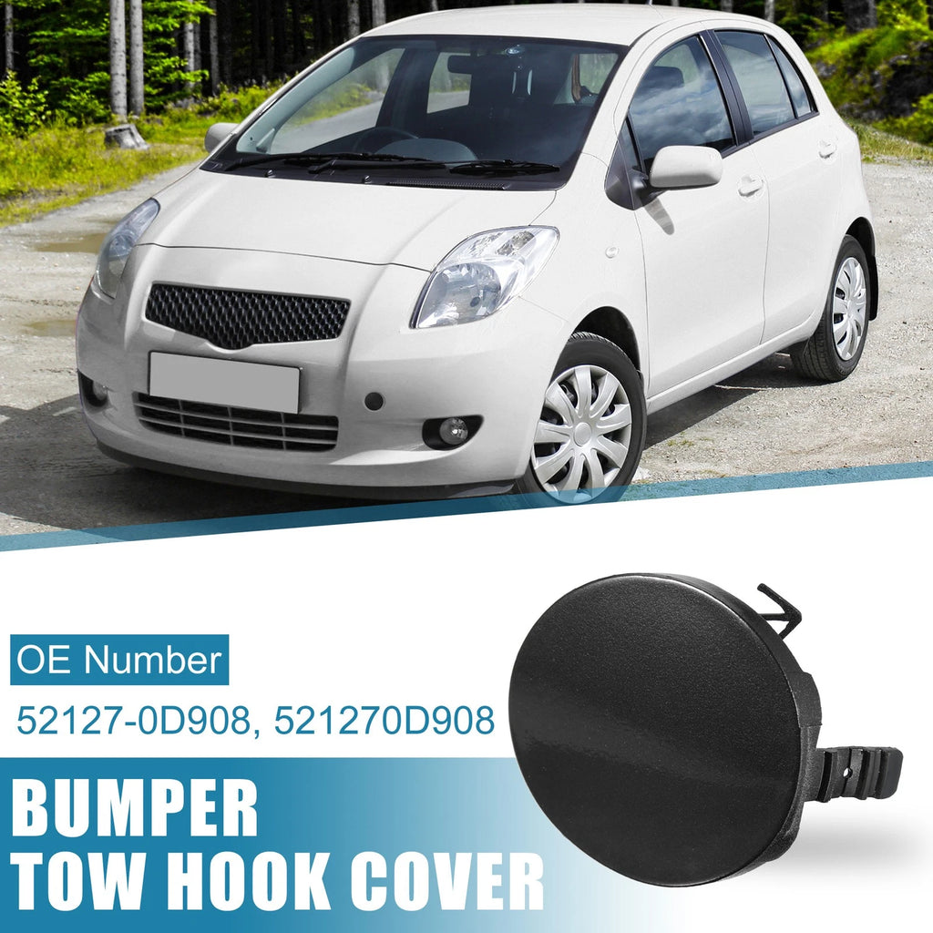 Front Bumper Tow Hook Cover Replacement for Toyota Yaris 4Door (2006–2013)
