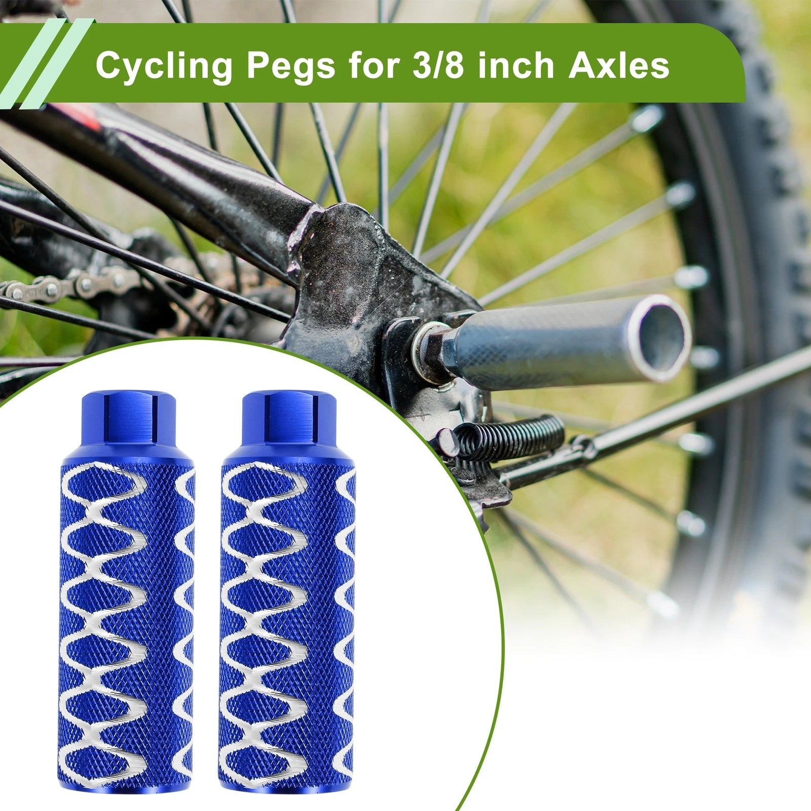 Bike Pegs 110mm Circle Texture Replacement for All Models (Any Year)