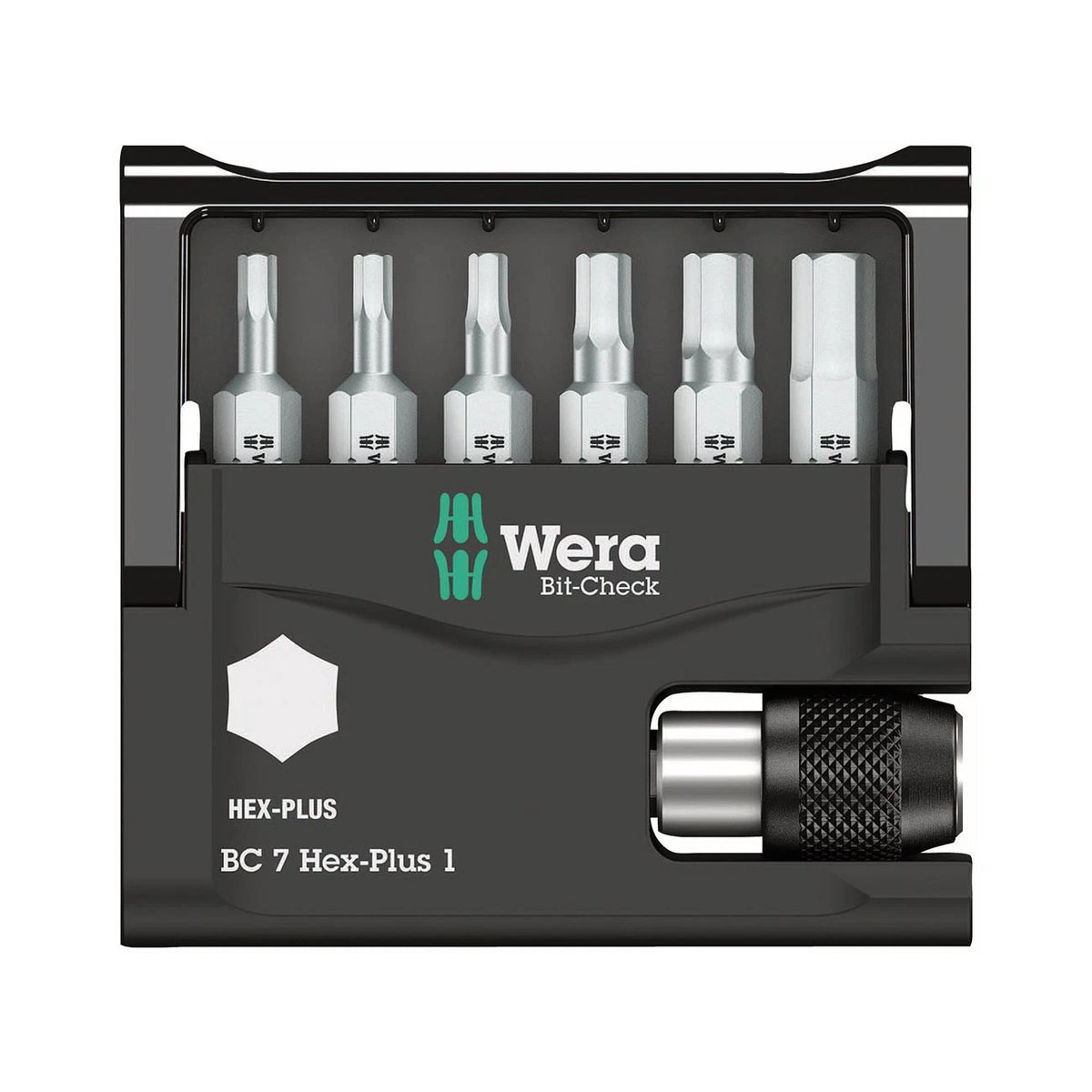 7-Piece Wera Bit-Check Hex-Plus Bit Set 05056168001