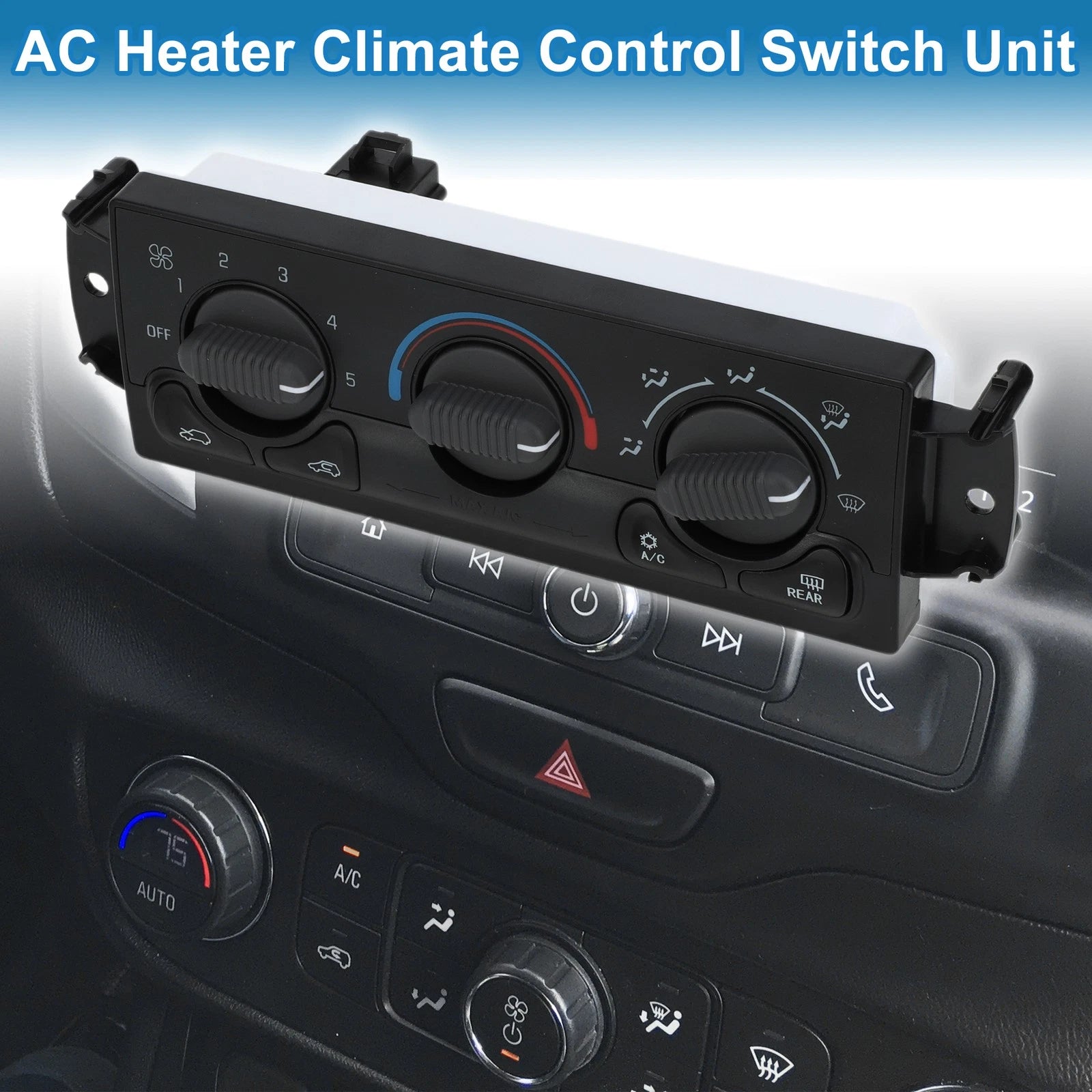 HVAC A C Heater Climate Control Panel Replacement for Chevrolet Avalanche (2005–2006)