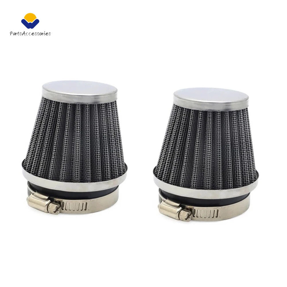 2X 54mm Air Filter Pod Cone for Honda Yamaha Suzuki (Universal)