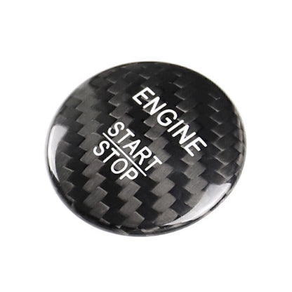 Engine Start Stop Button Cover for Mercedes A B C E GLE GLC CLA (Carbon Fiber)