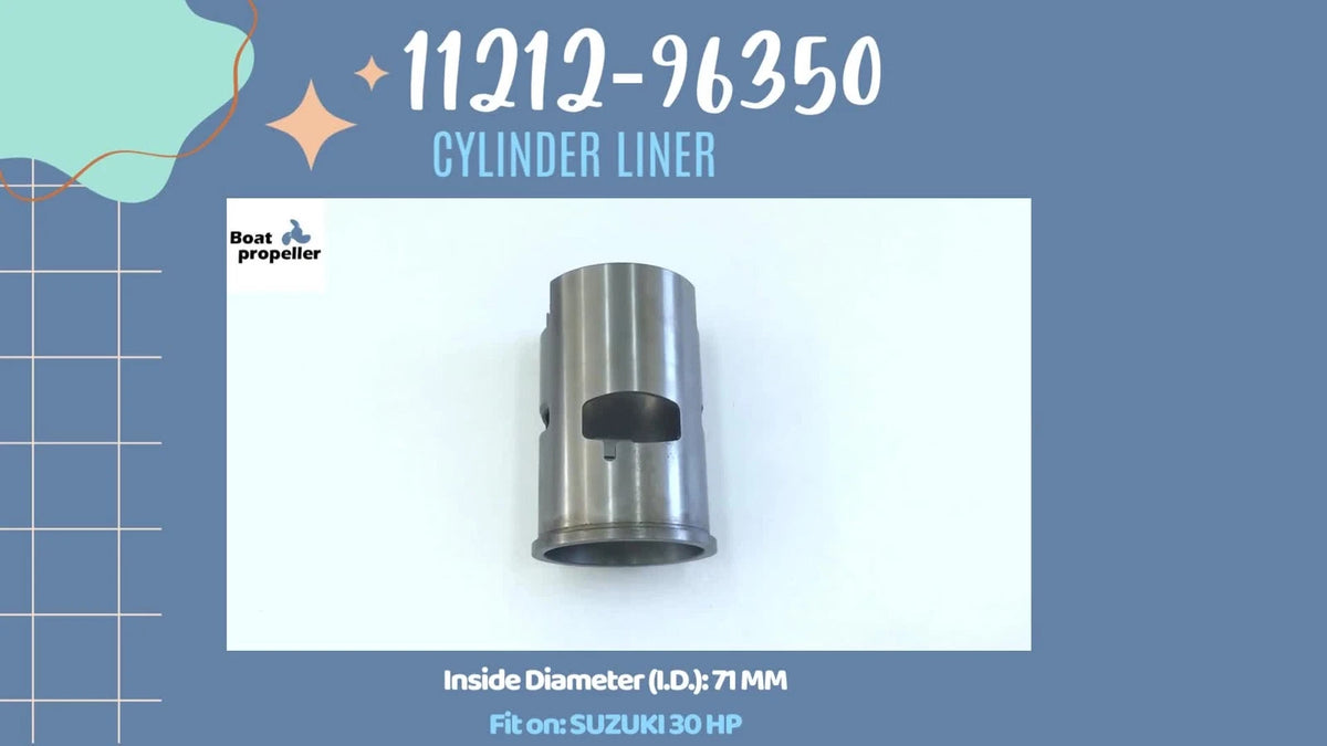 Cylinder Liner Sleeve for Suzuki Outboard 30 HP (11212-96350)