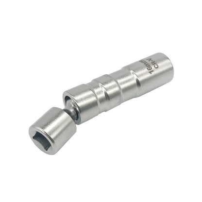 16mm Thin Wall Magnetic Swivel Spark Plug Socket for Universal Use