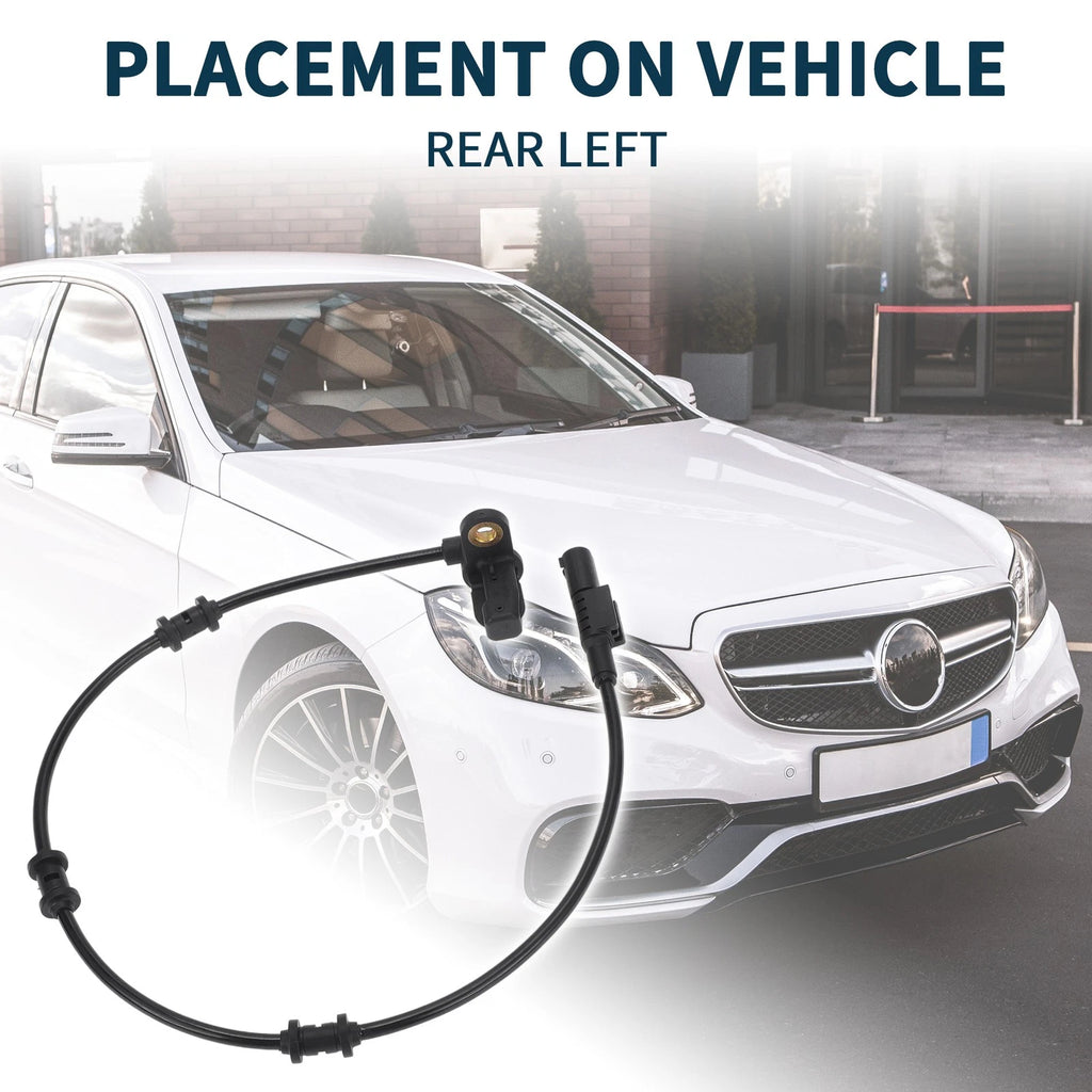Rear Left ABS Wheel Speed Sensor 2pcs Replacement for Mercedes-Benz ML350 (2006–2011)