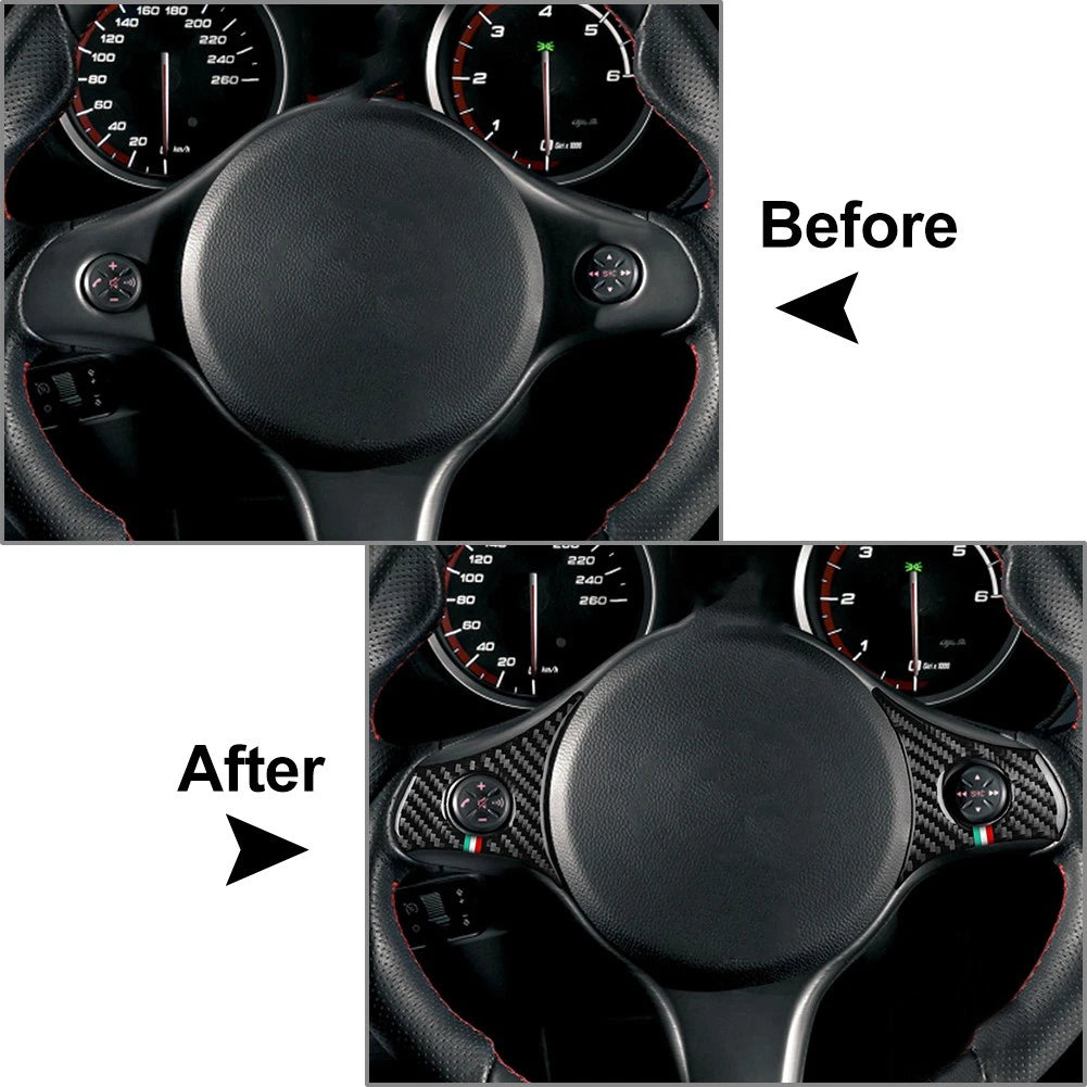 Steering Wheel Multi-functional Panel Cover Trim for Alfa Romeo 159 (2006–2011)