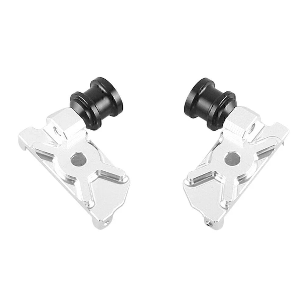 CNC Silver Aluminum Swingarm Spool Adapters for Yamaha R25 (2015)