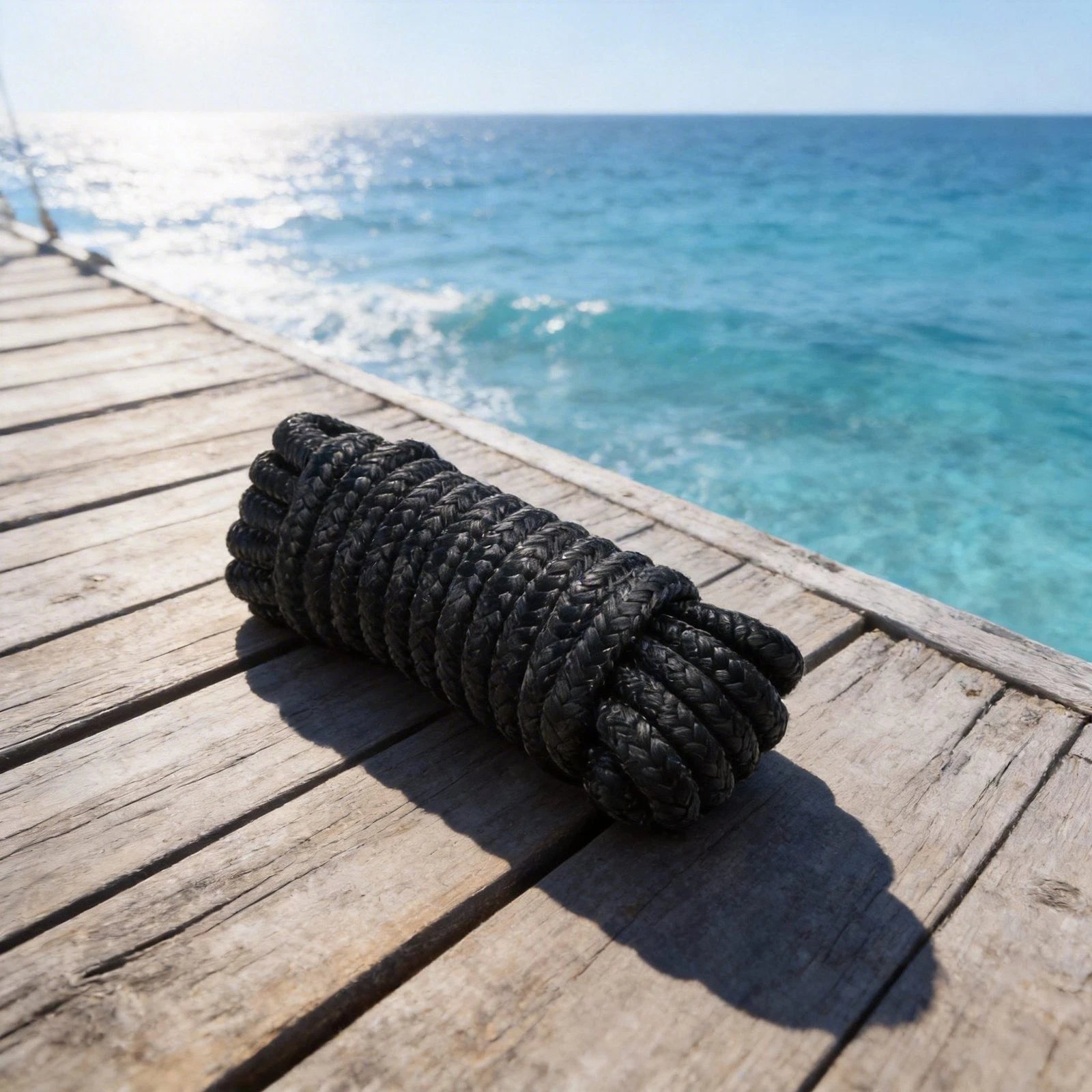 Nylon Docking Lines with Loop for Marine (38 Inch, 4.5 Meter)