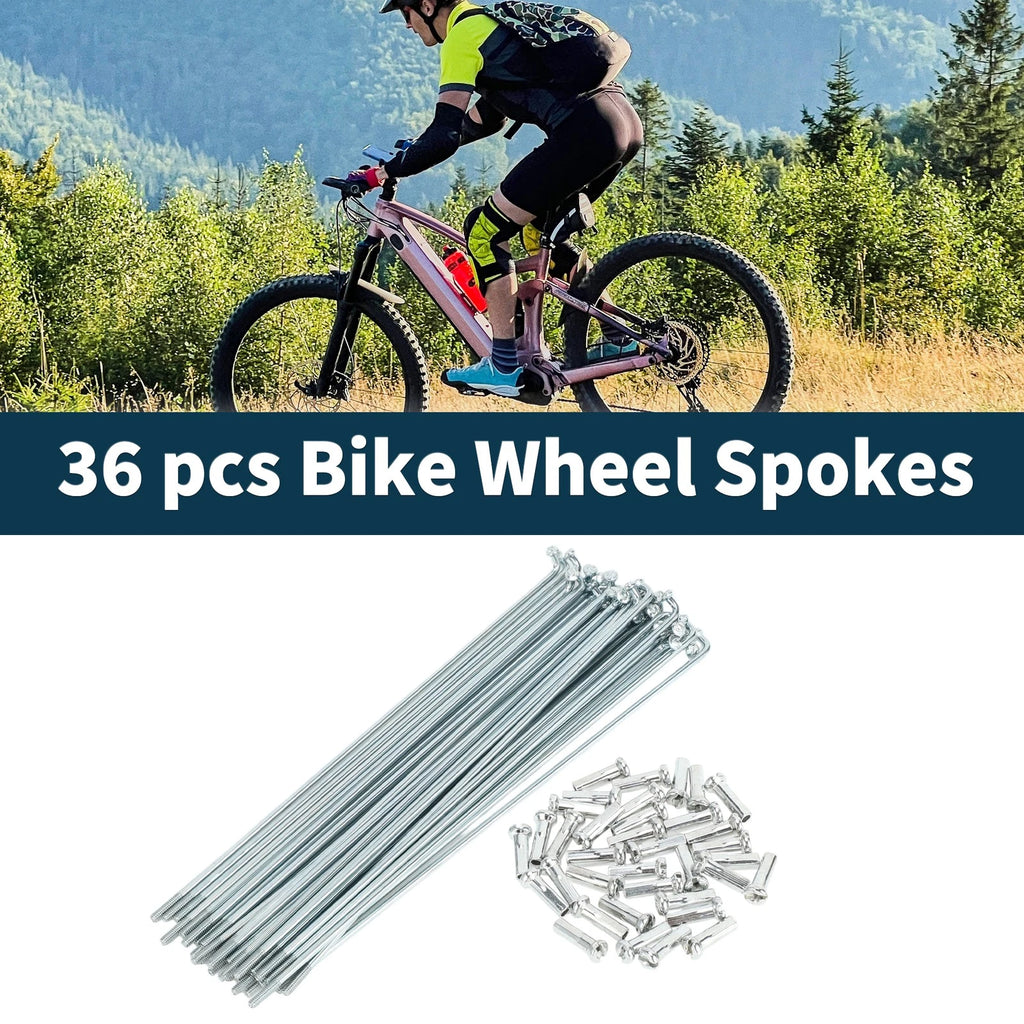 Bicycle Spokes Nipple Set 14G 157mm Galvanized Carbon Steel Universal (Universal)