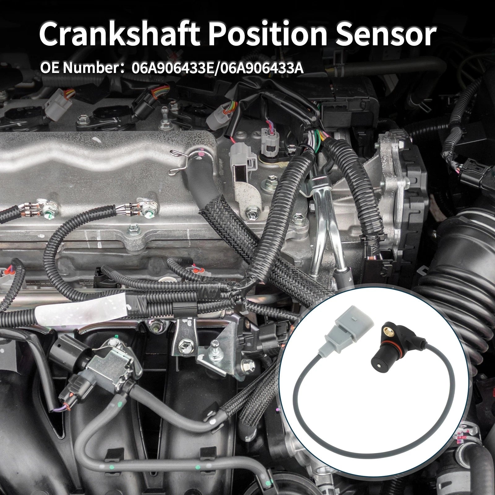 Crankshaft Position Sensor for Audi A4 B7 2.7 TDI (2005–2008)