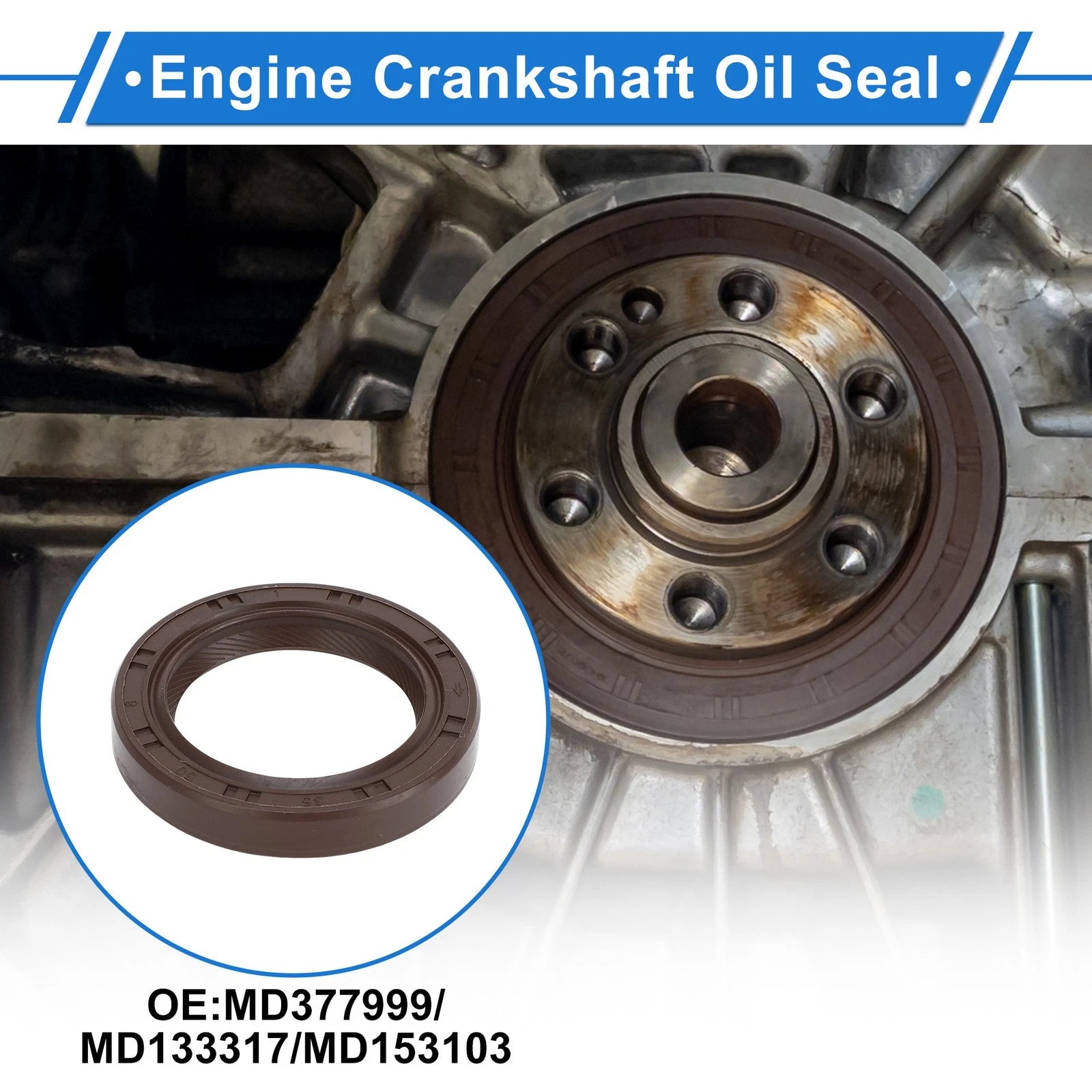Front Crankshaft Oil Seal Replacement for Mitsubishi Eclipse 3000GT (1990–1999)