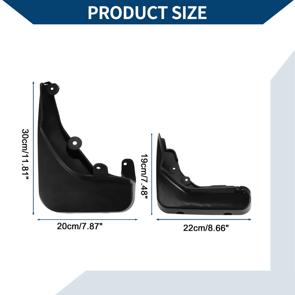 Set of 2 Mud Flaps Splash Guards for Mercedes-Benz E Class (2014–2015)
