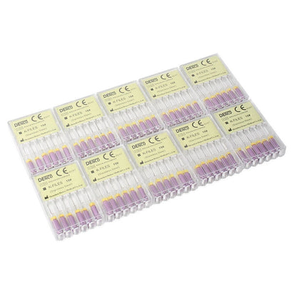 10 Packs K-Files for Dental Endo Root Canal (#10, 25mm)