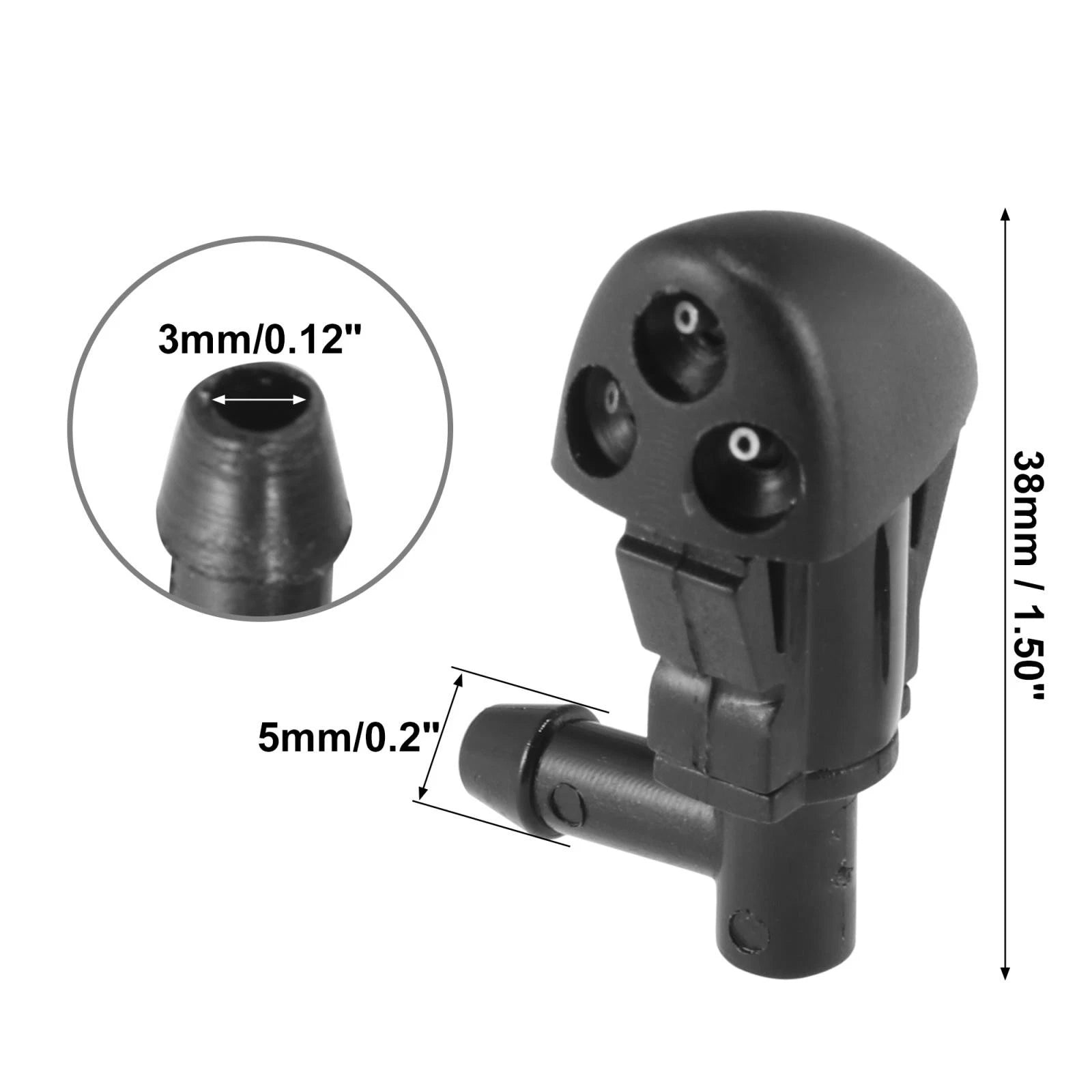 2PCS Front Windshield Washer Nozzles Replacement for Chevrolet Cruze (2009–2014)