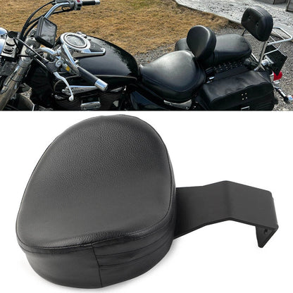 Driver Rider Backrest Cushion Pad Black Fit Suzuki Boulevard C50 VL400 VL800