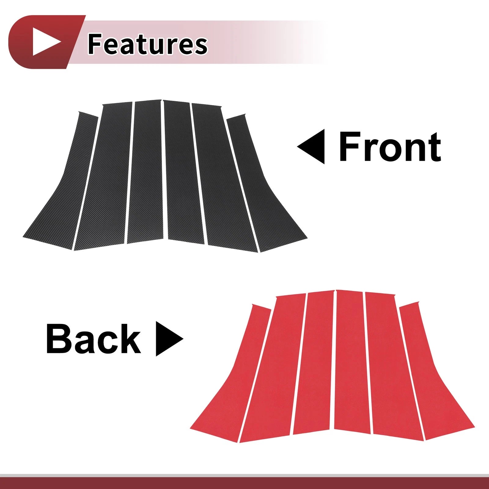 Door Pillar Window Trim Front Rear Left Right for Mitsubishi Outlander (2020–2025)