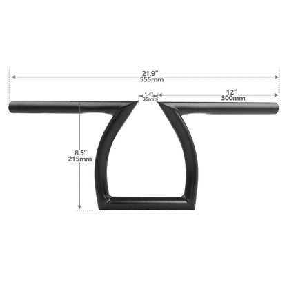 1" Black Z Bars for Harley Sportster XL (2004–2023)