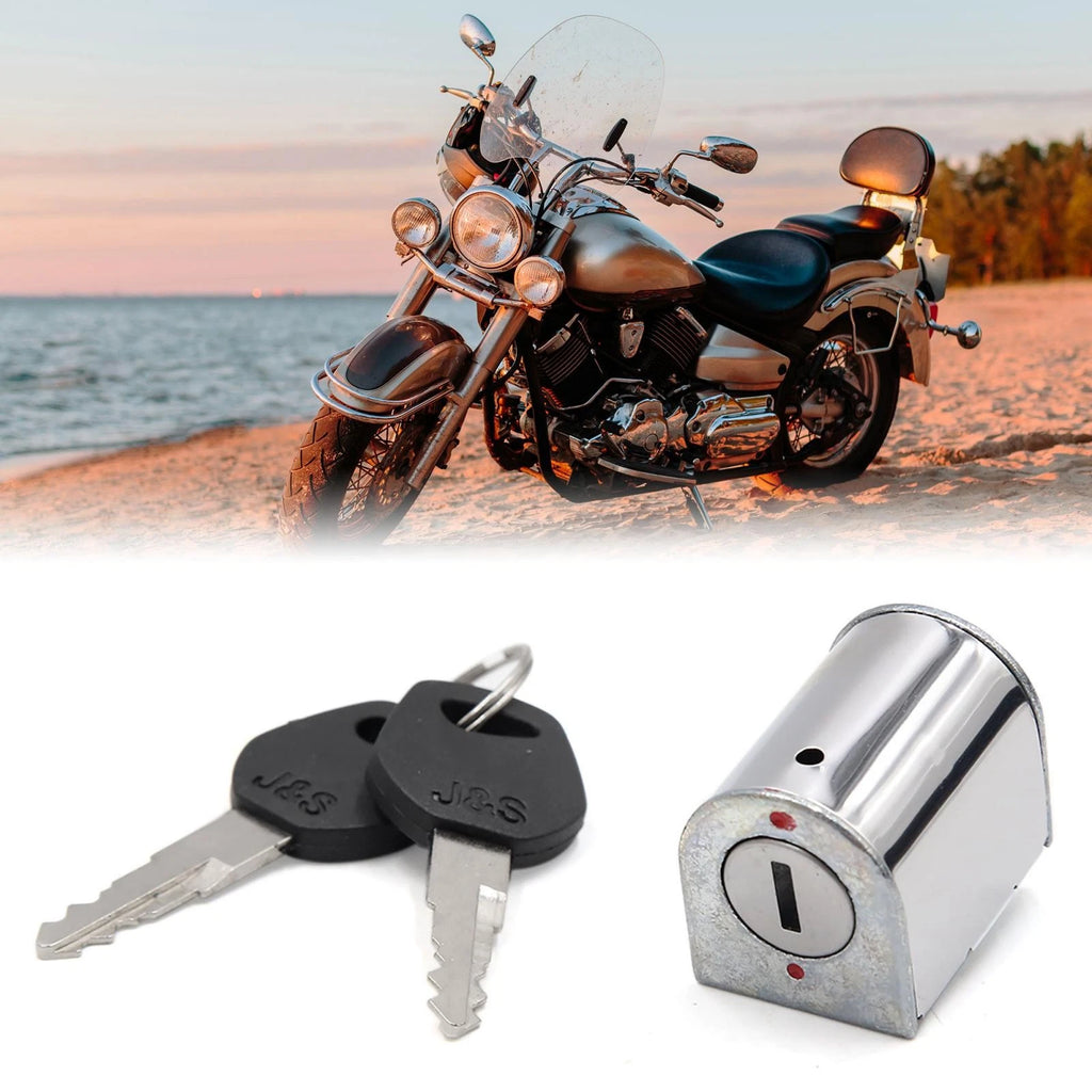 Motorcycle Steering Lock with Two Keys for Honda CG125 (2005–2015)