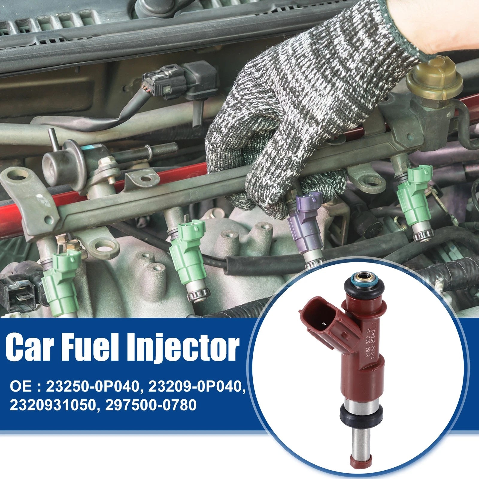 6pcs Fuel Injector Nozzle Replacement for Toyota Avalon 3.5L (2005–2012)