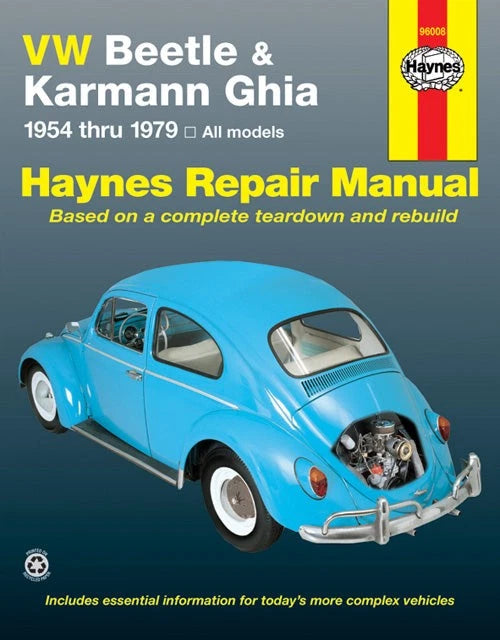 Manual & Rebuild Kit for VW Beetle & Karmann Ghia (Air-Cooled Engine)