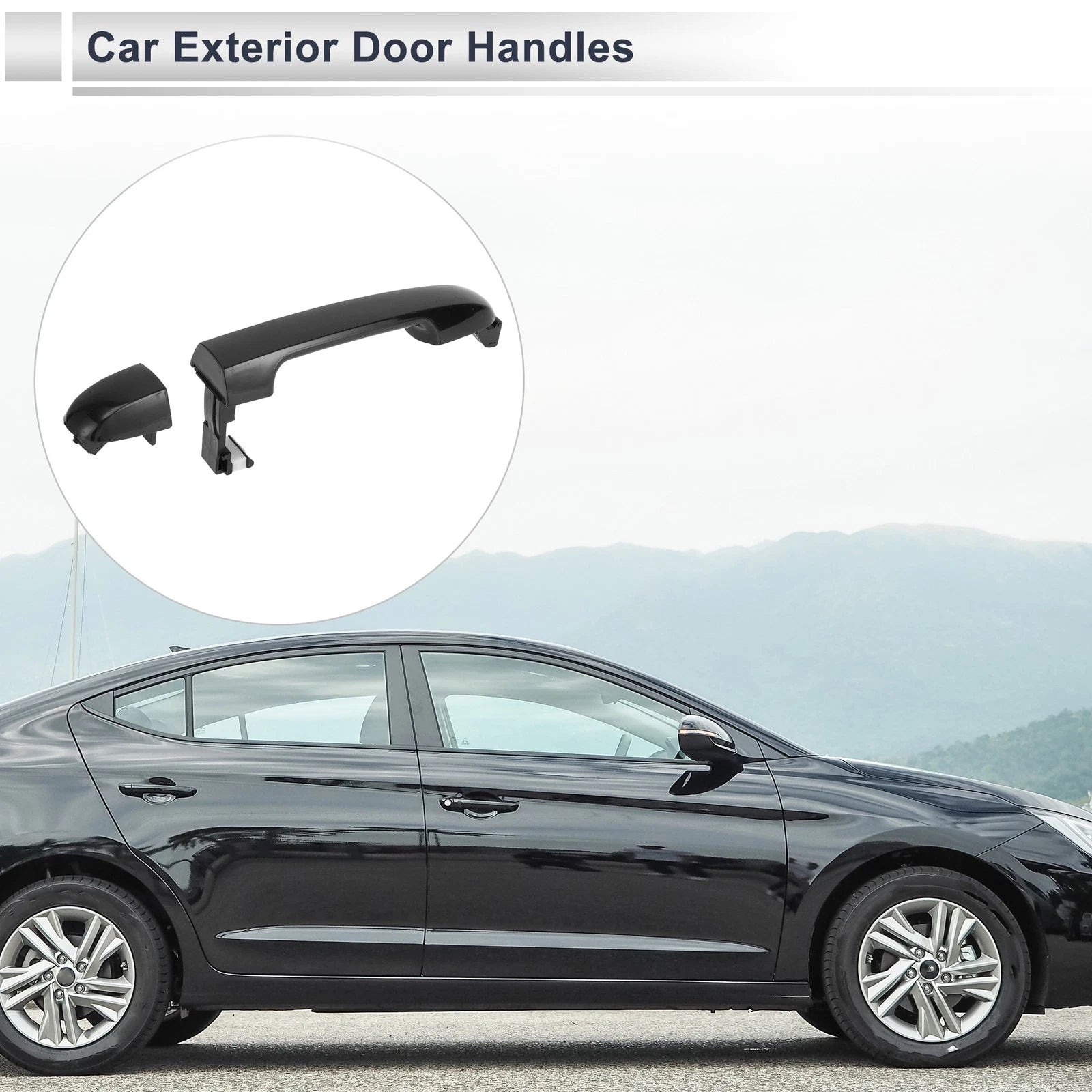 Front Right Exterior Door Handle Replacement for Hyundai Elantra (2006–2012)