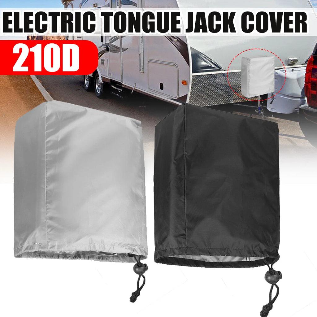 Electric Tongue Jack Cover for Trailer Camper (Universal, Waterproof)