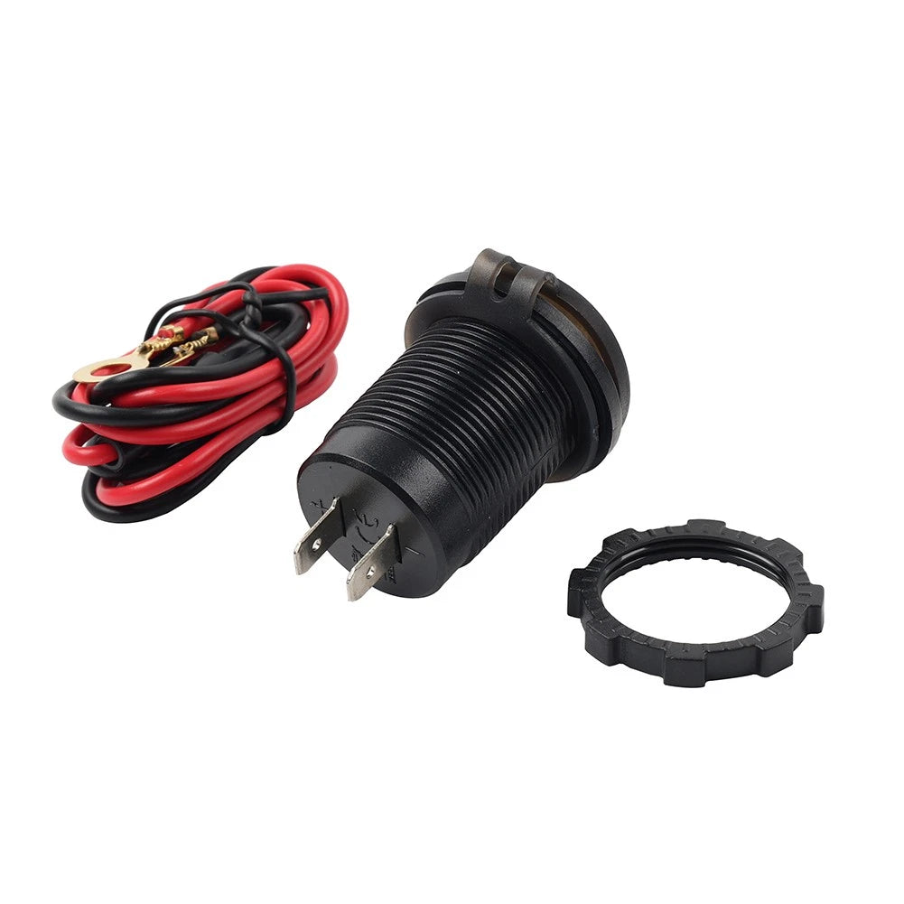 USB PD Type-C Car Boat Charger Socket Power Adapter Outlet Voltmeter
