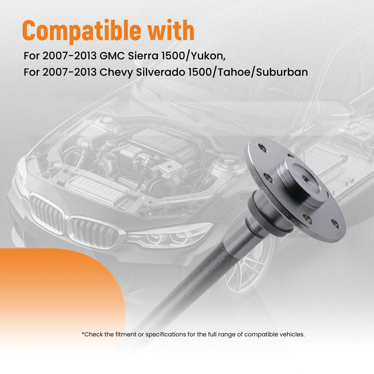 Rear Axle Shaft for Chevy Silverado GMC Sierra (2007–2013) 630324