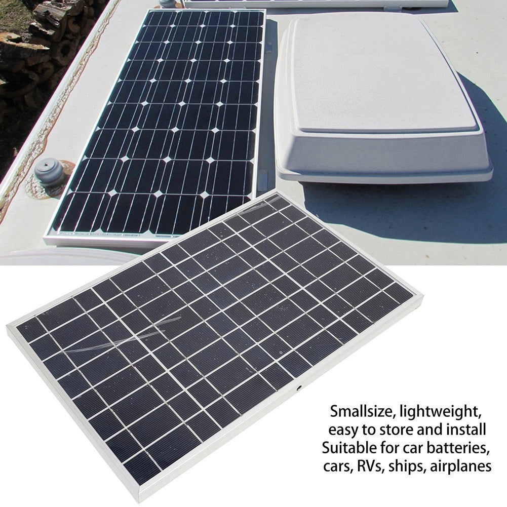 Solar Panel 12V 24V with 60A Controller for RV and Outdoor Use