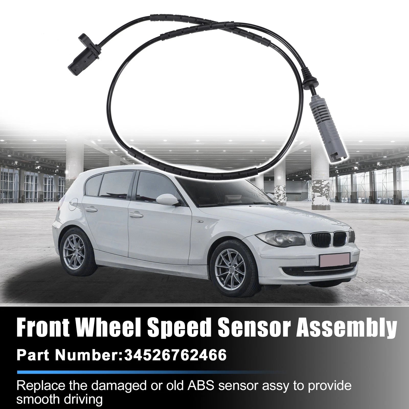 ABS Wheel Speed Sensor Rear Left Right Set for BMW 125i (2008–2015)