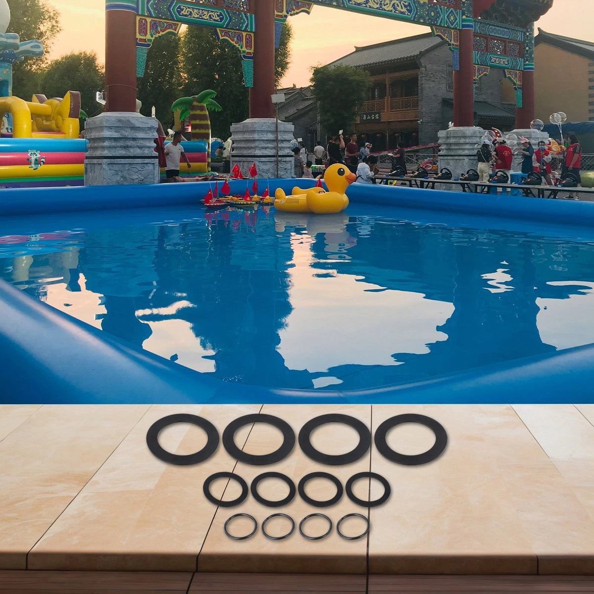 Rubber Washer Kit for Intex Pool Parts (Essential for Leak Prevention)