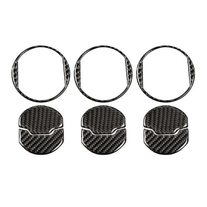 Carbon Fiber Interior Air Vent Outlet Frame Trim for Ford Mustang (2015–2019)