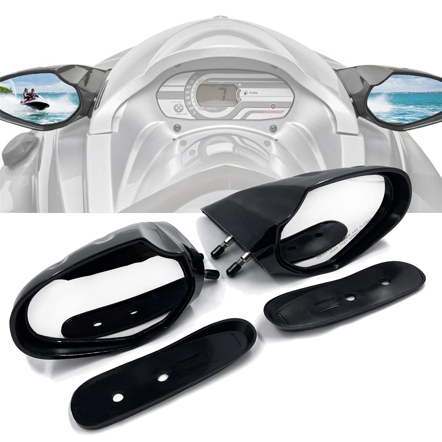 Pair Mirrors for Yamaha WaveRunner VX (2010–2014)