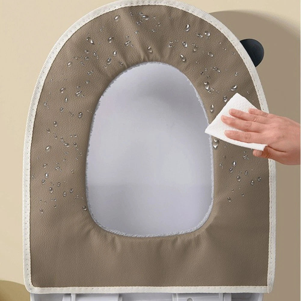 Soft Plush Thickened Toilet Seat Cover U Shaped Standard Fit