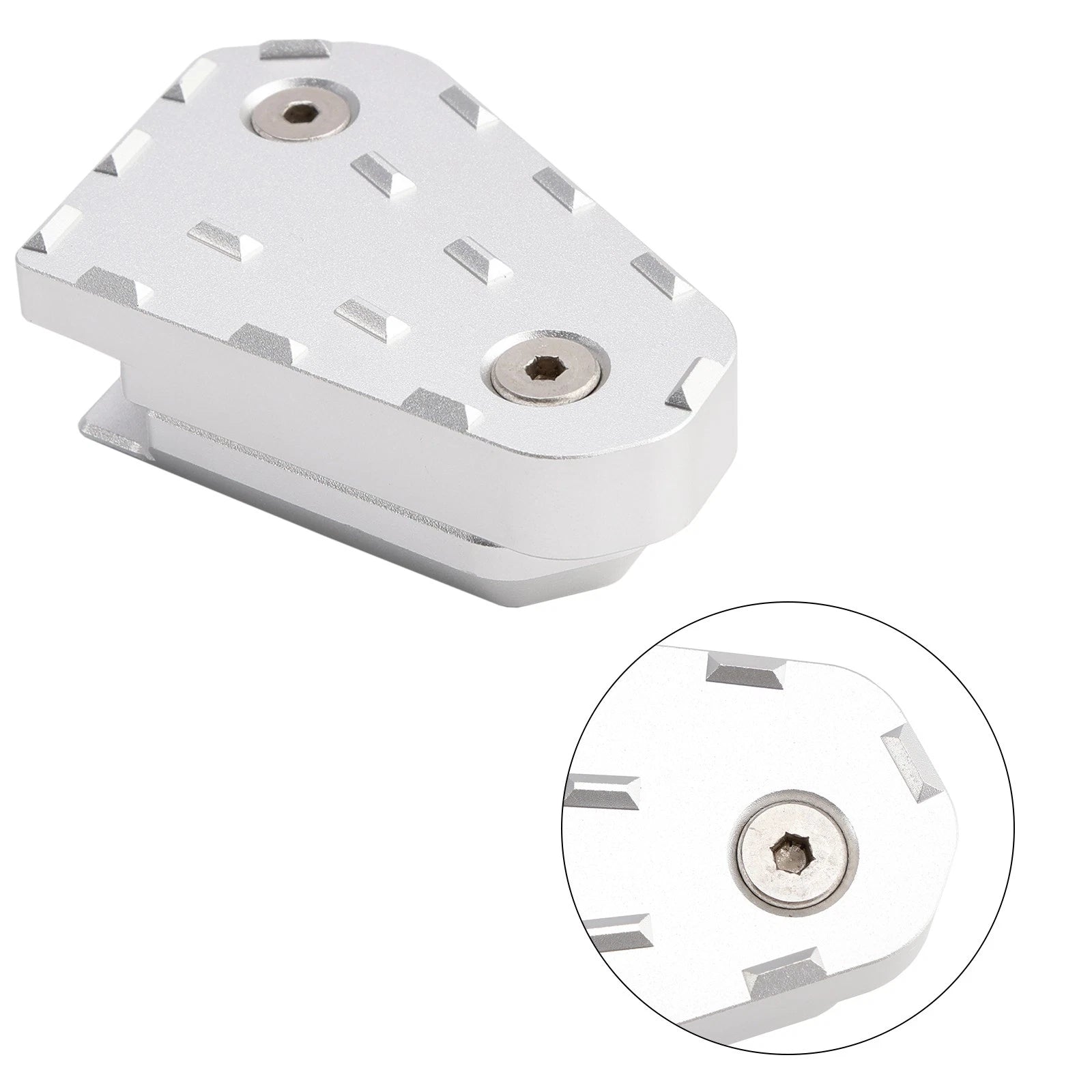 Brake Foot Pedal Enlarger Pad CNC Silver for Ducati Multistrada 950 1200 1260