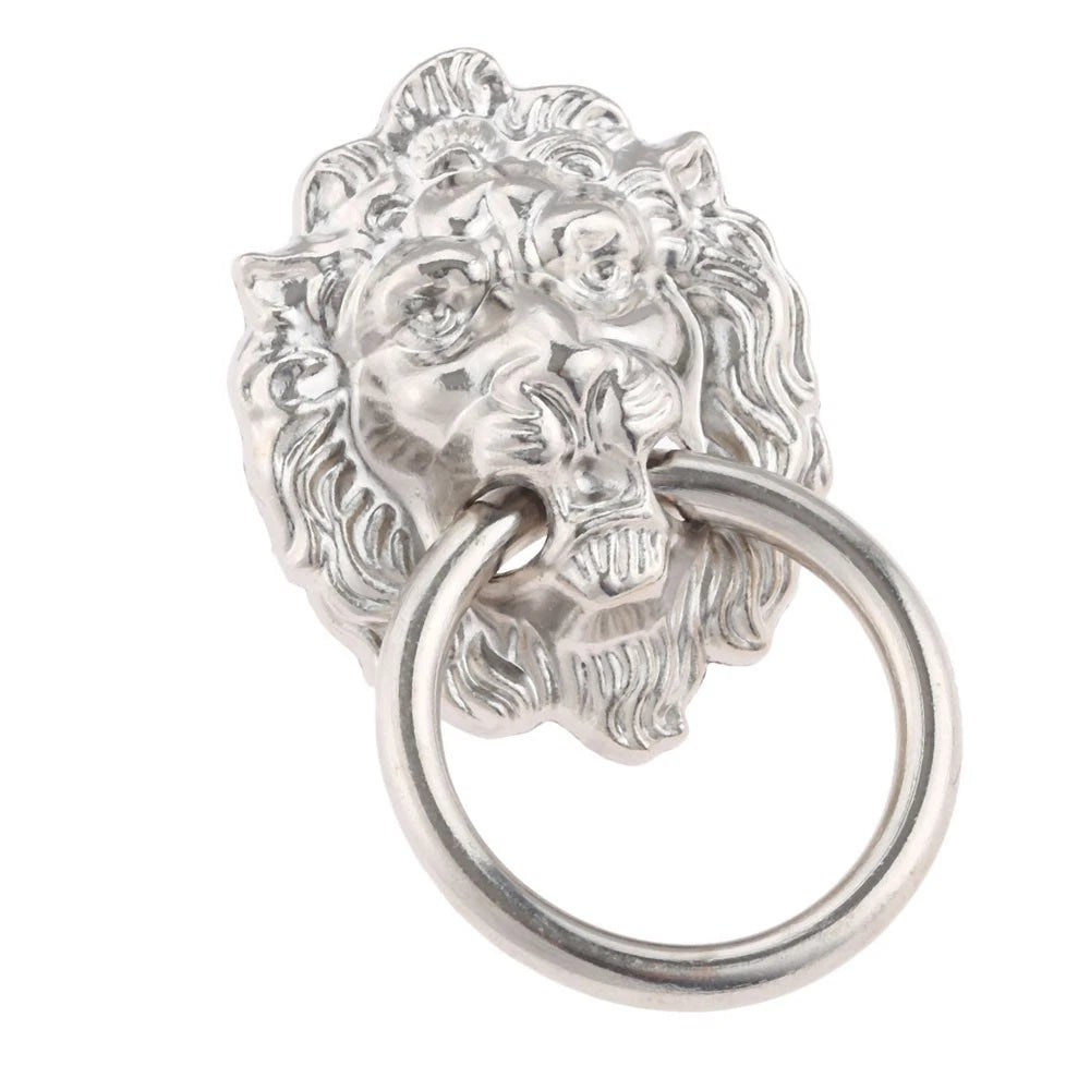 2X Zinc Alloy Lion Head Pull Handle for Cabinet Drawer (Universal)