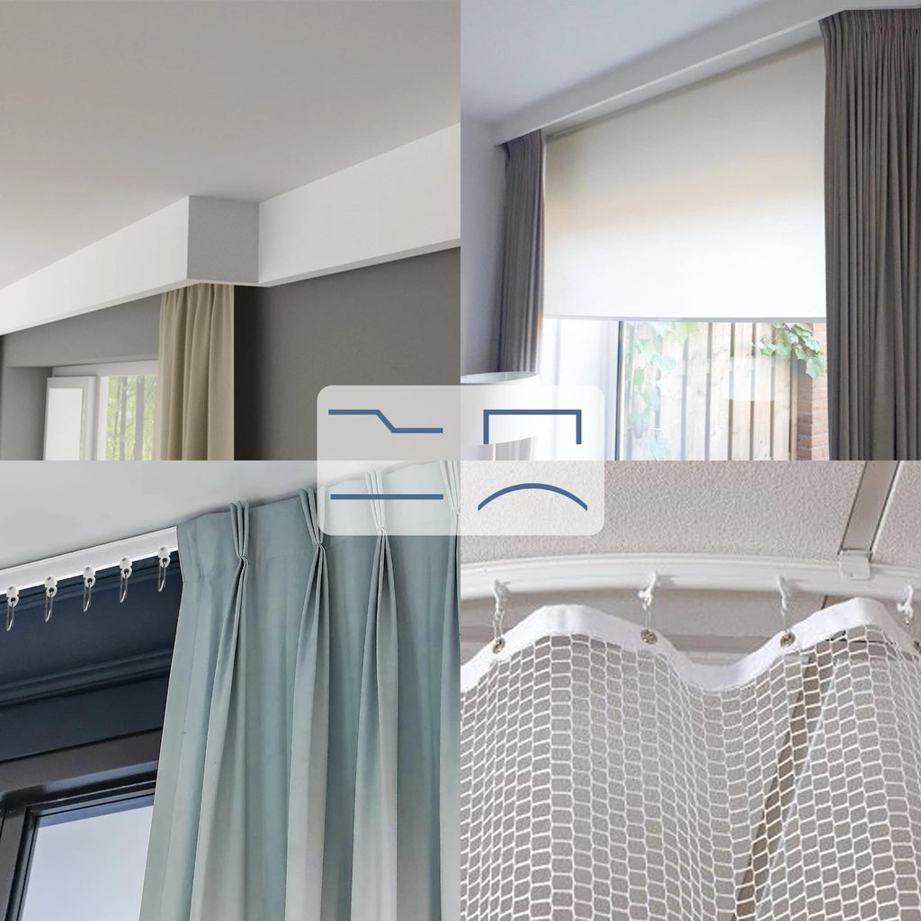 Ceiling Curtain Track for Flexible Installations (16.4Ft)