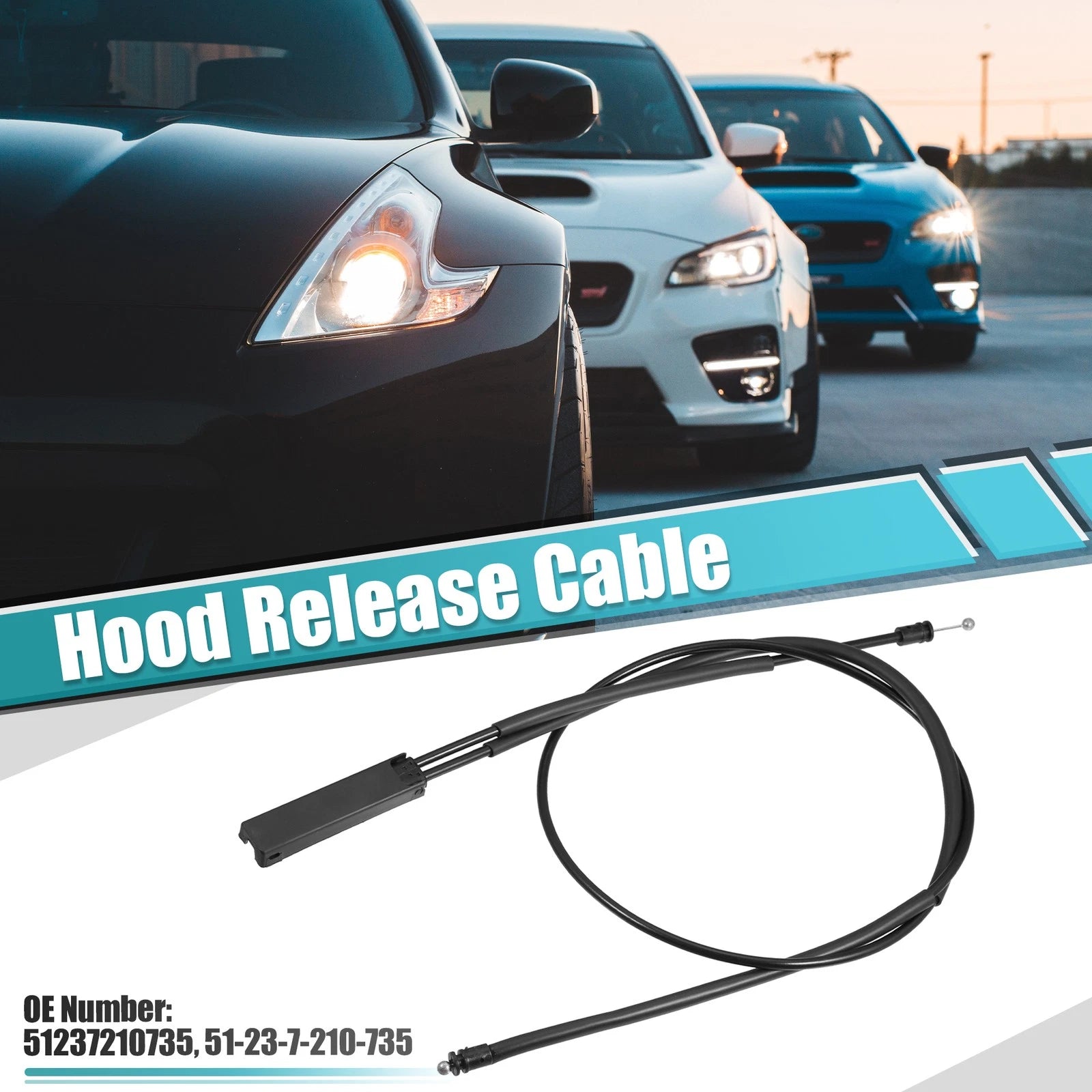 Hood Bonnet Release Cable Replacement for BMW X3 X4 (2011–2023)