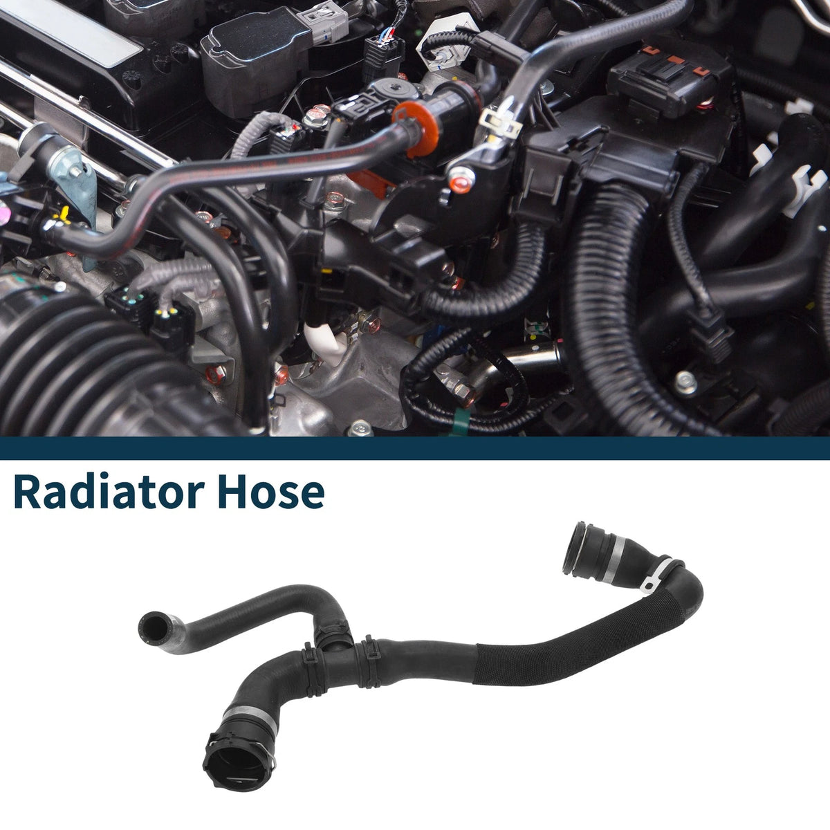 Radiator Hose Water Pipe for Audi A8 (2003–2007) No. 4E0121101BT Rubber